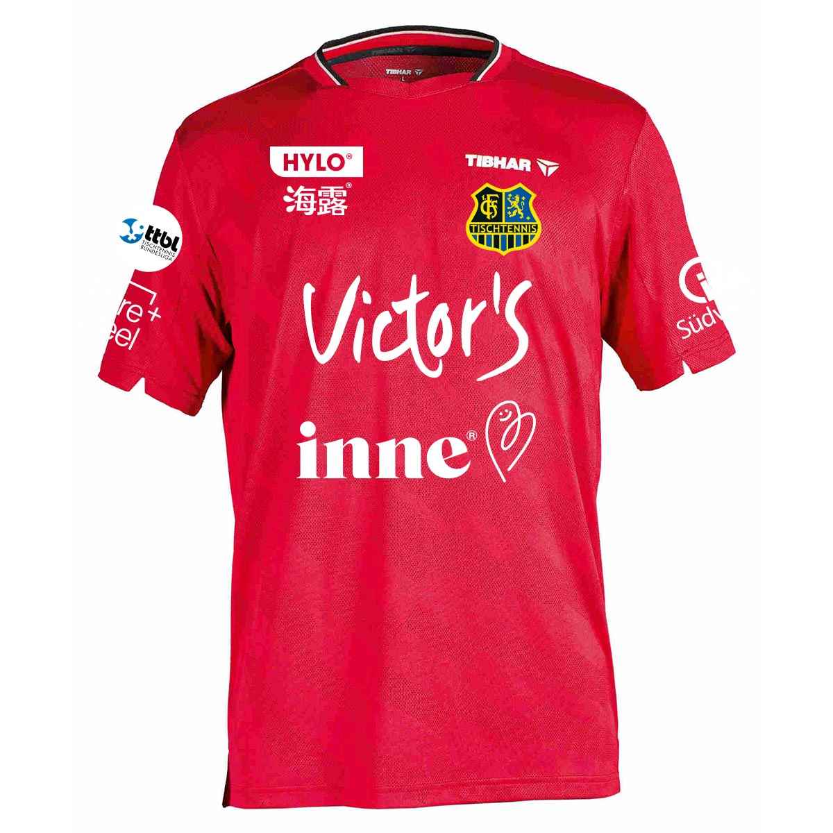 Chemise Jura rouge FC Saarbrücken Tennis de table L Maillot de badminton,Maillot de tennis de table