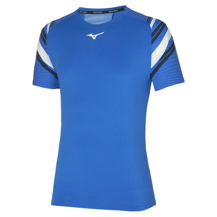 Mizuno Shadow Tee blau - 1.jpg