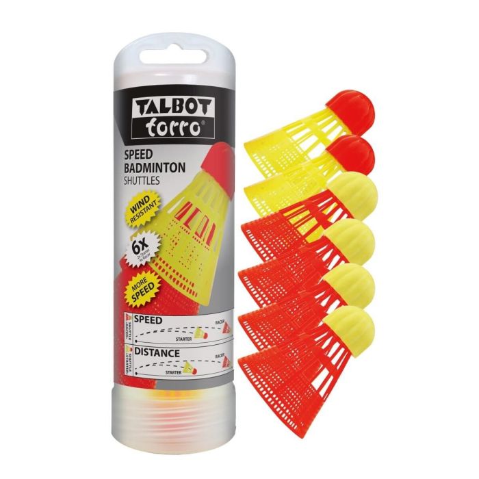 Talbot Torro Speed Badminton Shuttles 6er Dose