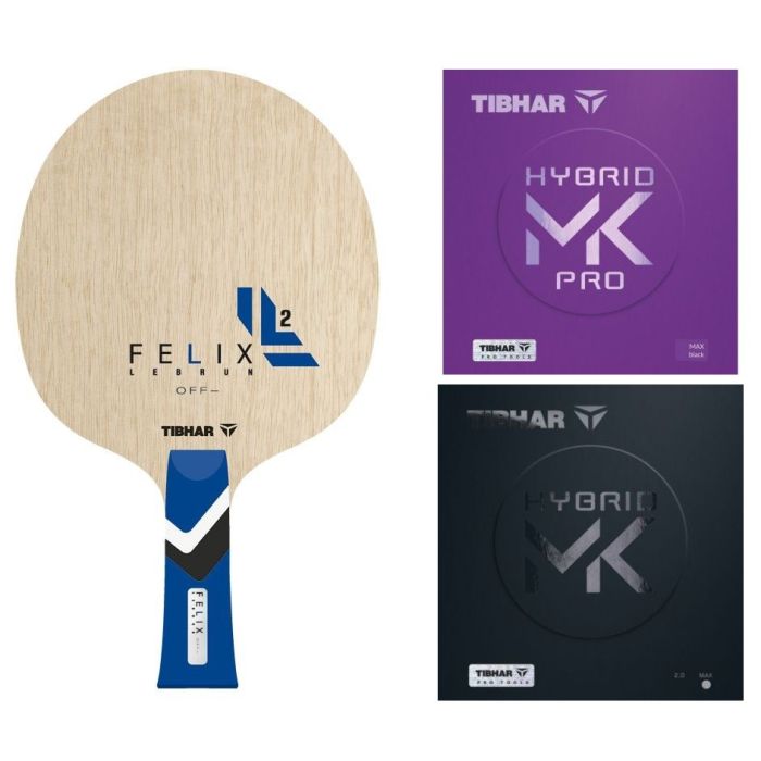 TT-Schläger Tibhar Felix Lebrun OFF- + Hybrid MK Pro und Hybrid MK