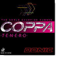 Donic Coppa Tenero-rouge / 1,5 Revêtement de tennis de table
