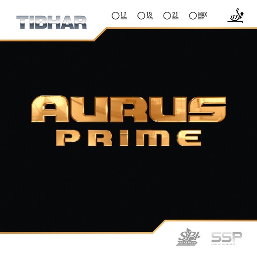 TIBHAR AURUS PRIME (rouge / 2,1) Revêtement de tennis de table