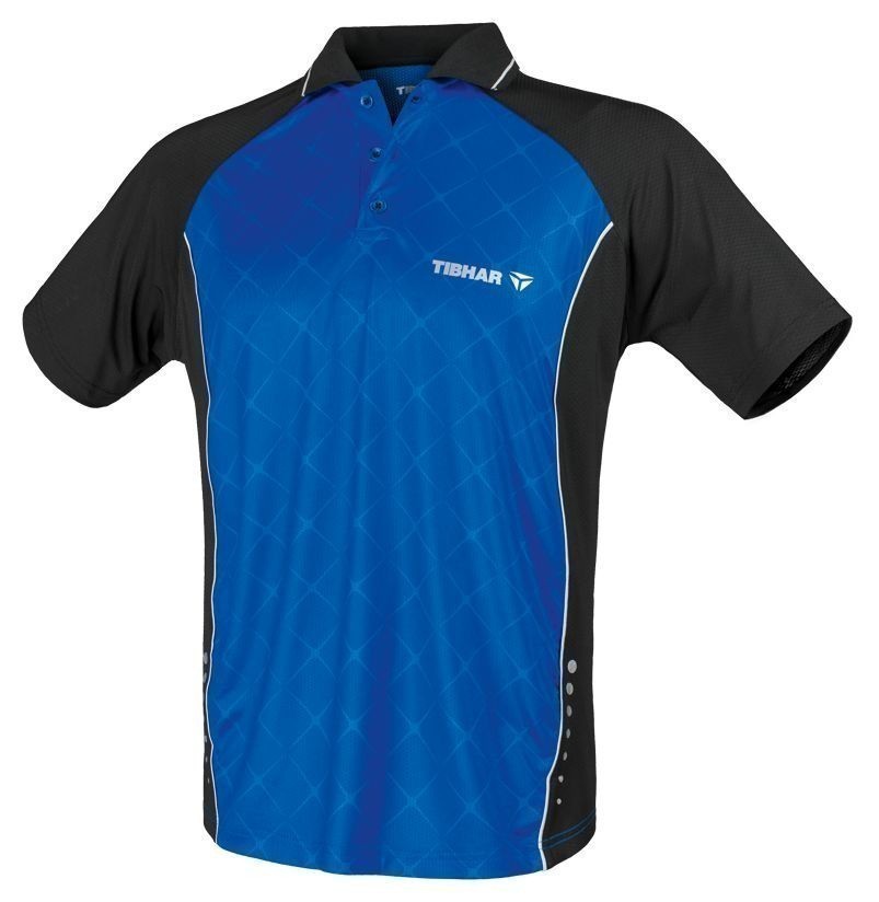 TIBHAR Chemise Pulse Bleu M Maillot de tennis de table
