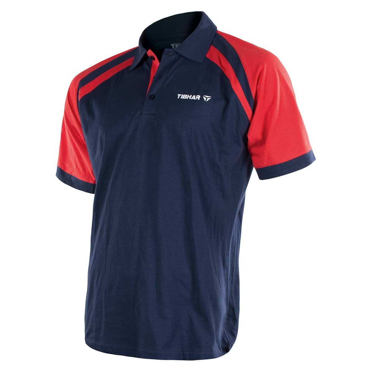 Chemise Tibhar World Bleu-Rouge (S) Maillot de tennis de table