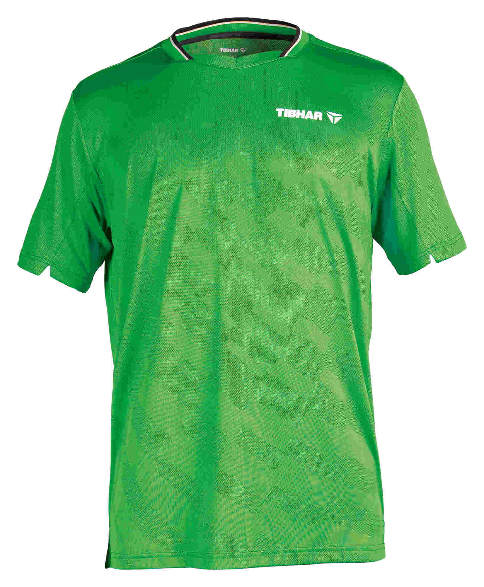 Tibhar Shirt Jura vert M Maillot de badminton,Maillot de tennis de table