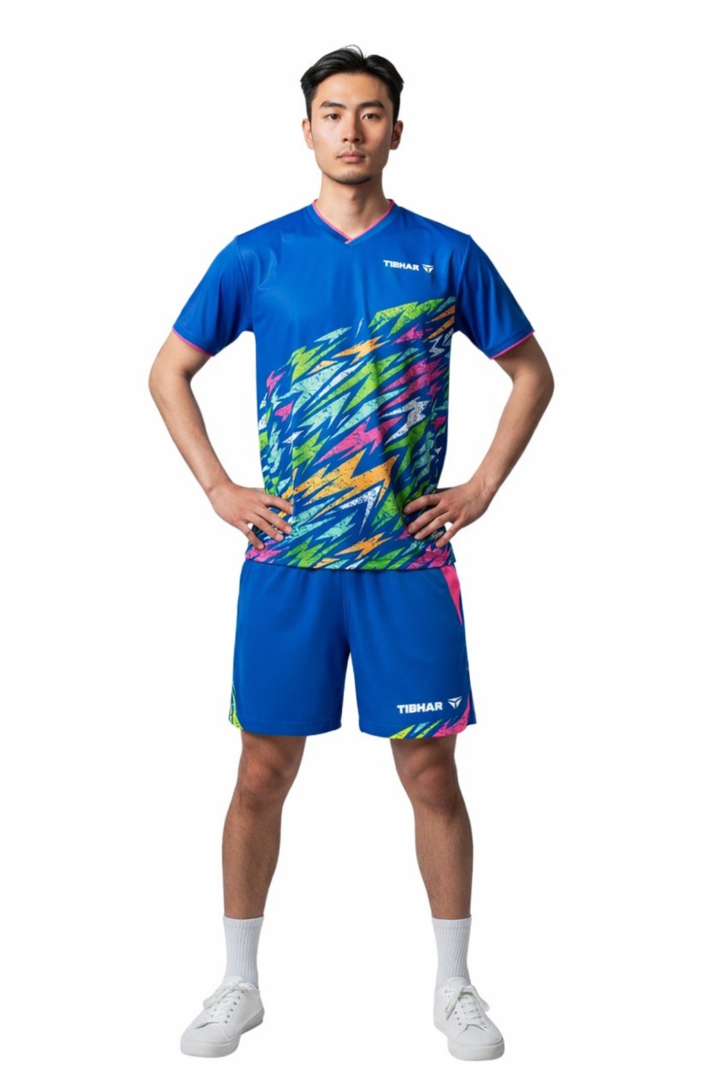 Tibhar TT-Shirt L2 Underbrush bleu XL Maillot de tennis de table