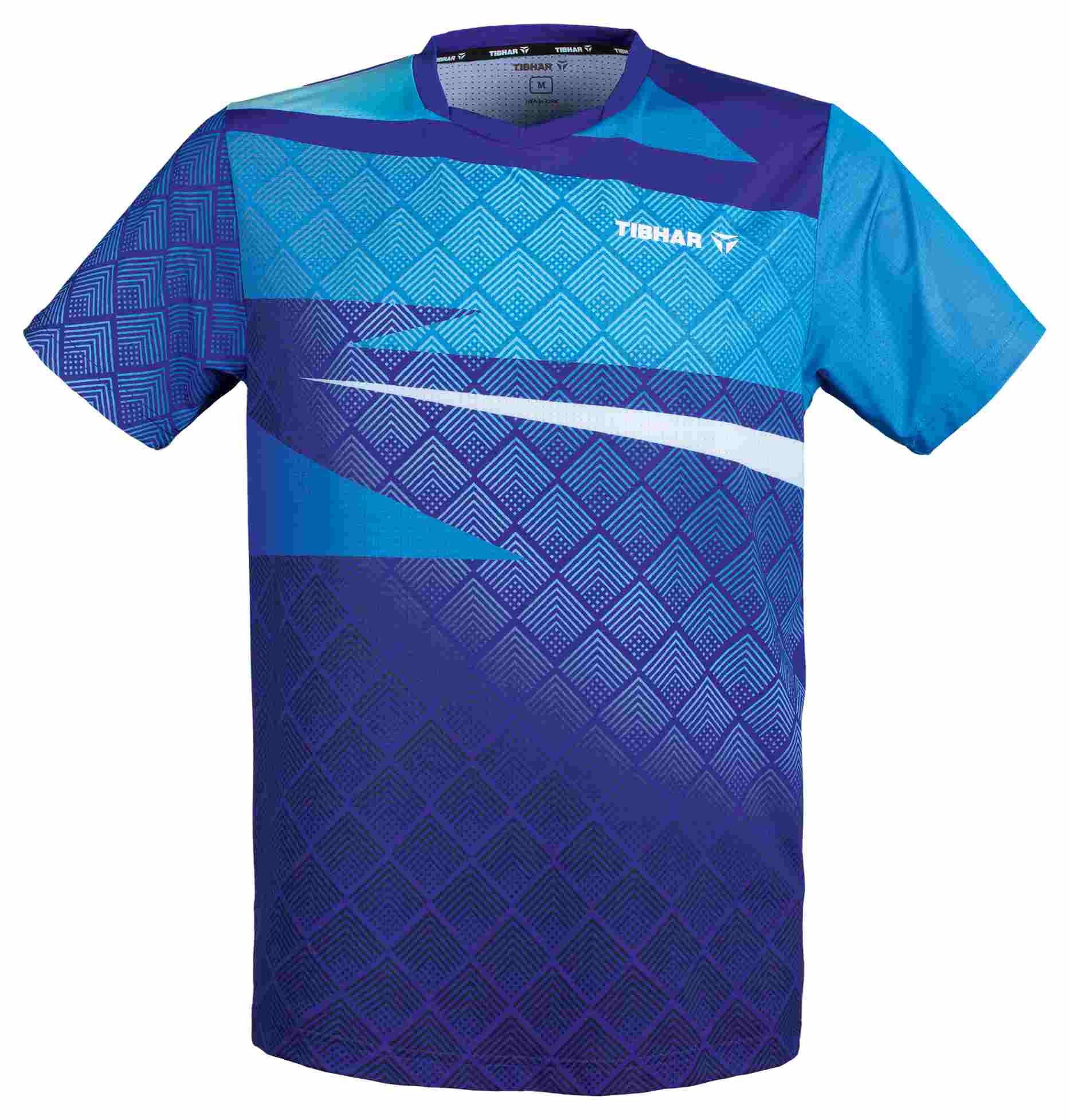 Tibhar TT-Shirt Corner bleu / bleu clair L Maillot de tennis de table