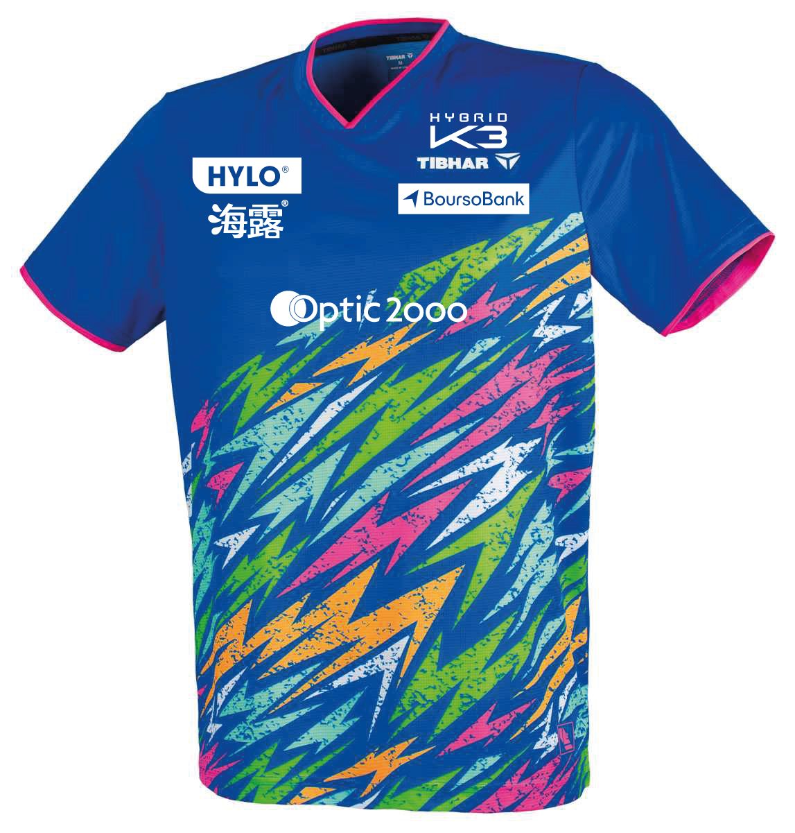 Tibhar TT-Shirt L2 Underbrush bleu Lebrun Edition S Maillot de tennis de table